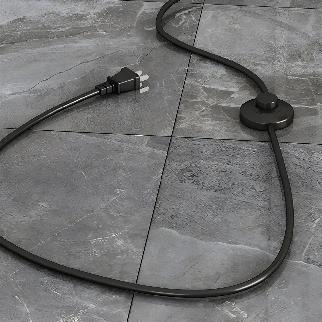 Modern Arched Floor Lamp with Adjustable Pleated Shade Image - 7