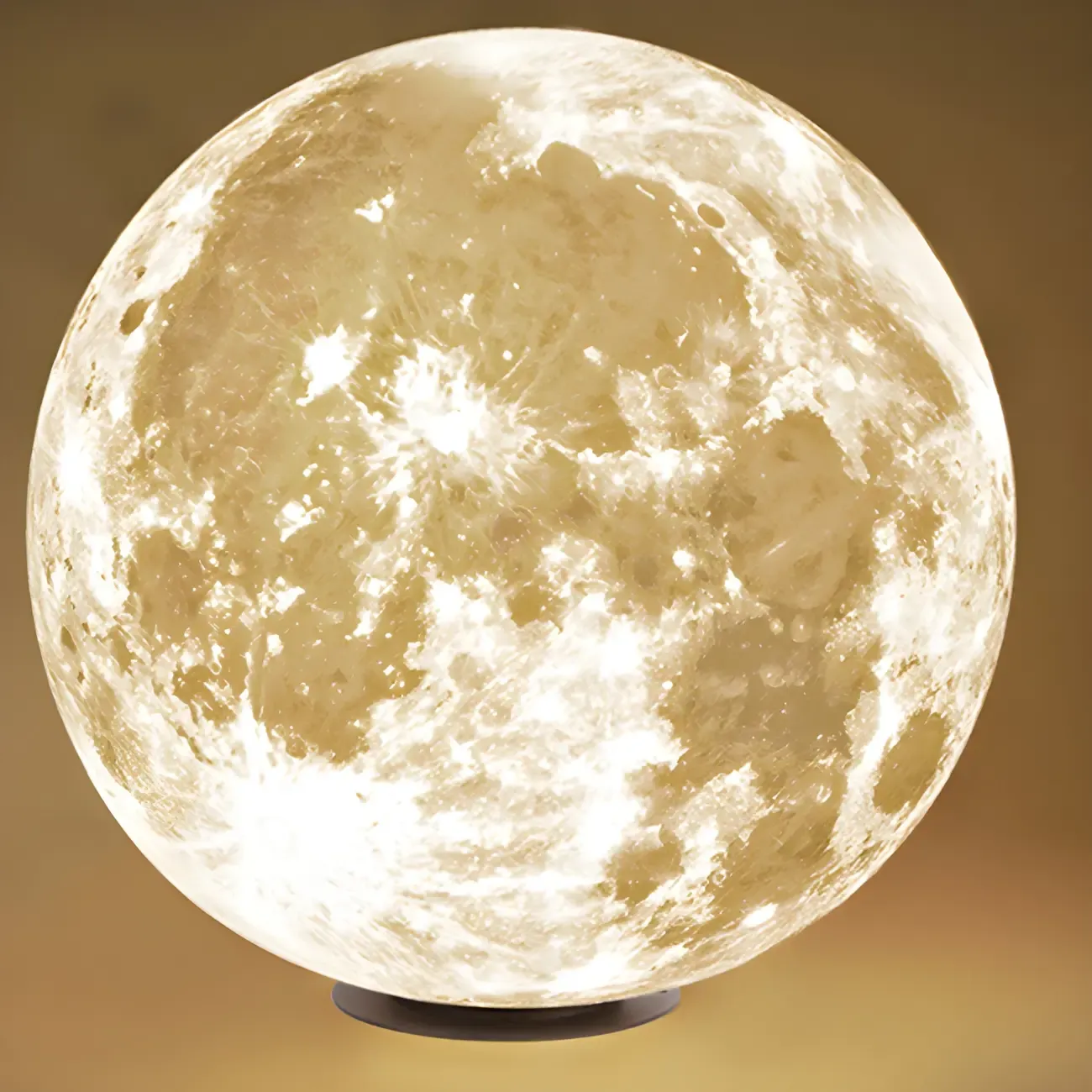 White Resin Moon-Shaped Post Cap Light Image - 8