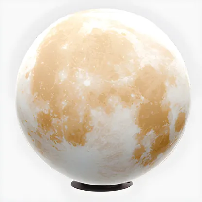 White Resin Moon-Shaped Post Cap Light Image - 9