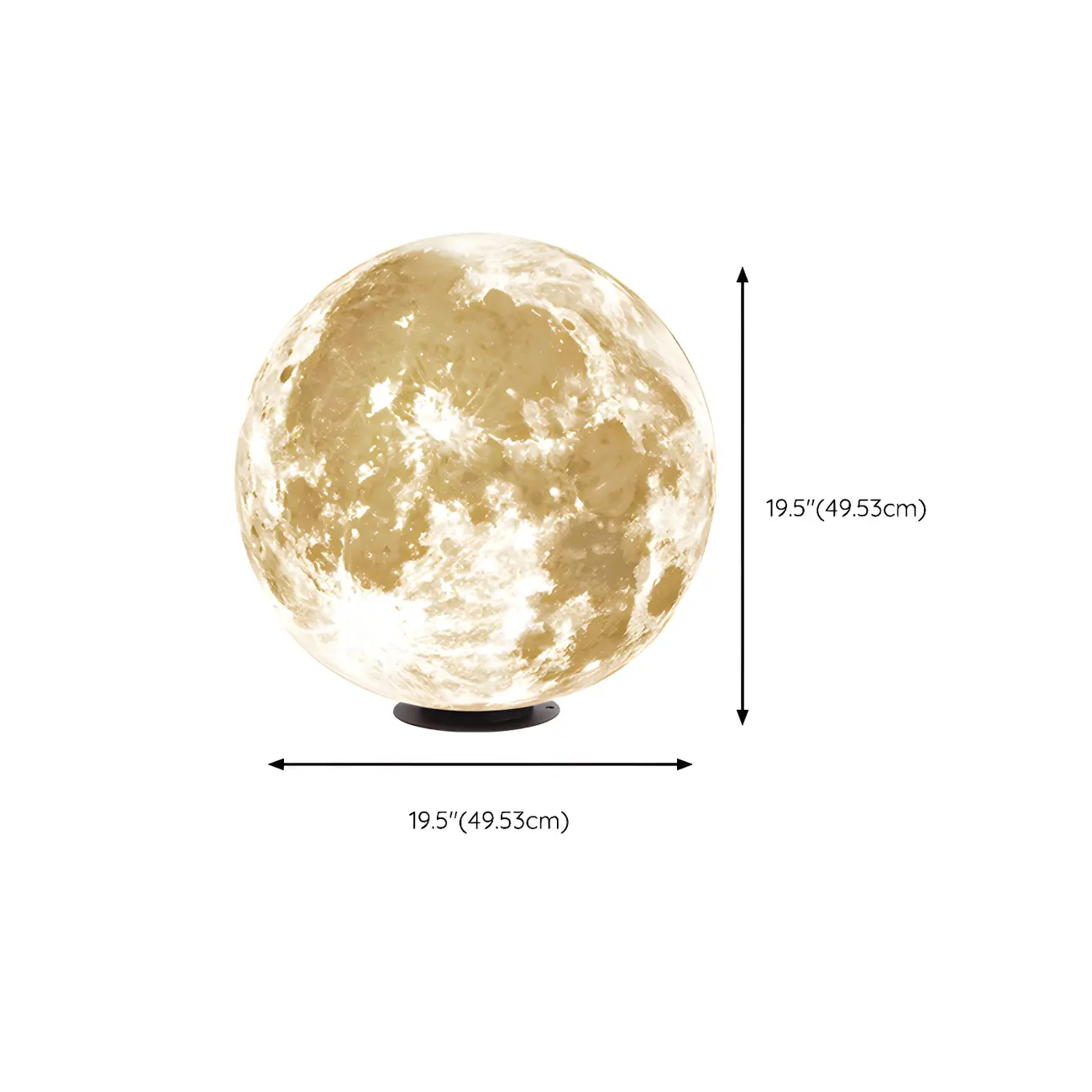 White Resin Moon-Shaped Post Cap Light Image - 18 | homeyfad