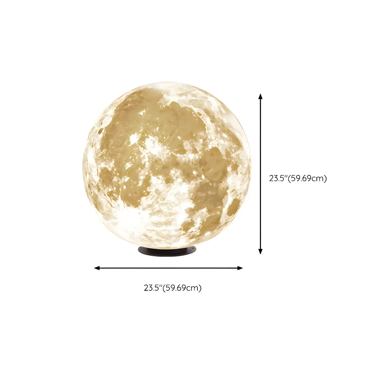 White Resin Moon-Shaped Post Cap Light Image - 19