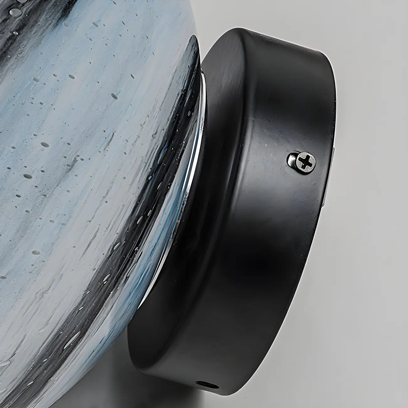 Yellow and Blue Glass Planet-Theme Globe Shade Post Cap Light Image - 14 | homeyfad