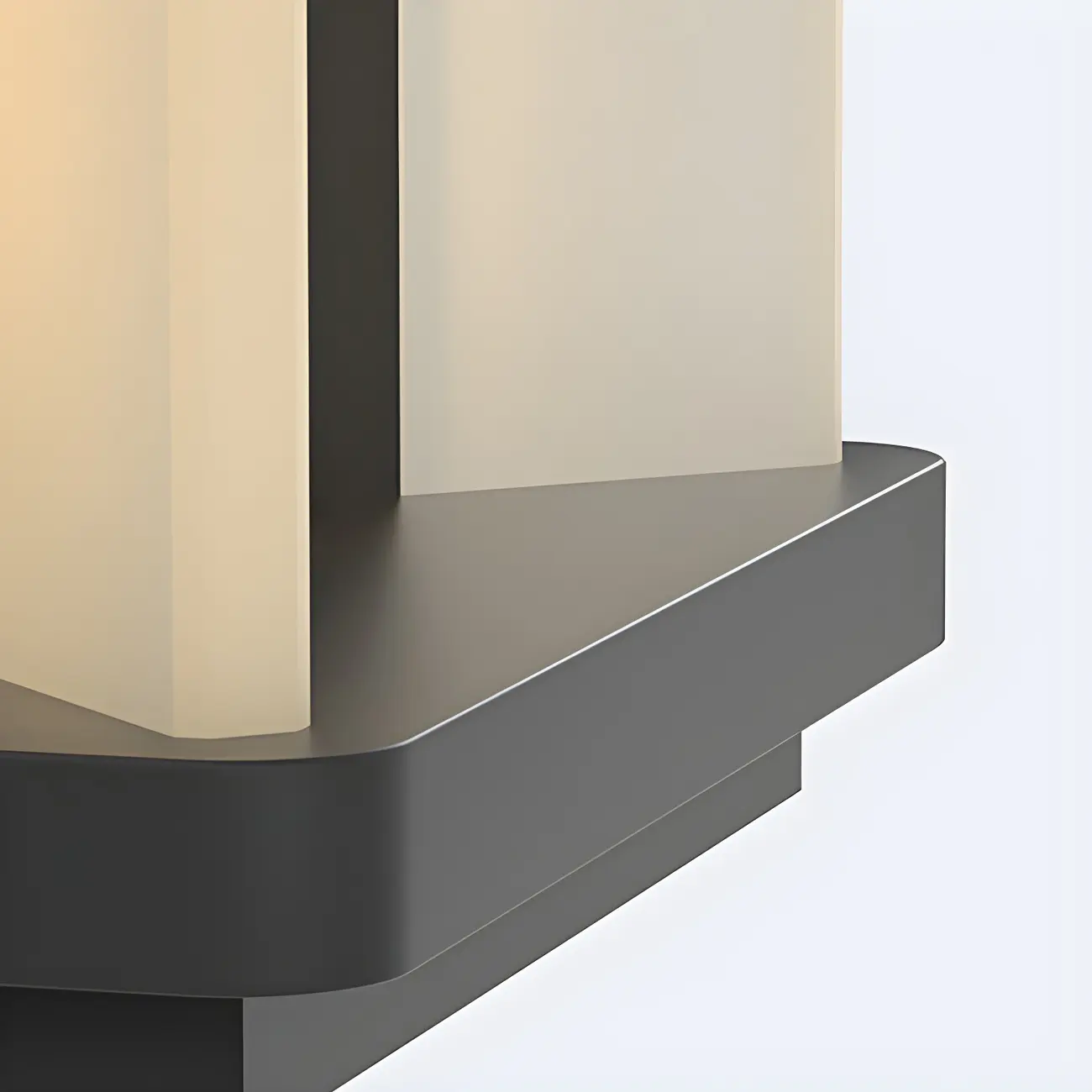 Modern Black Solar Square Outdoor Post Lights | homeyfad