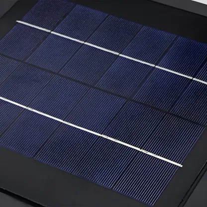 Solar Black Metal Rectangular Post Cap Light Image - 9