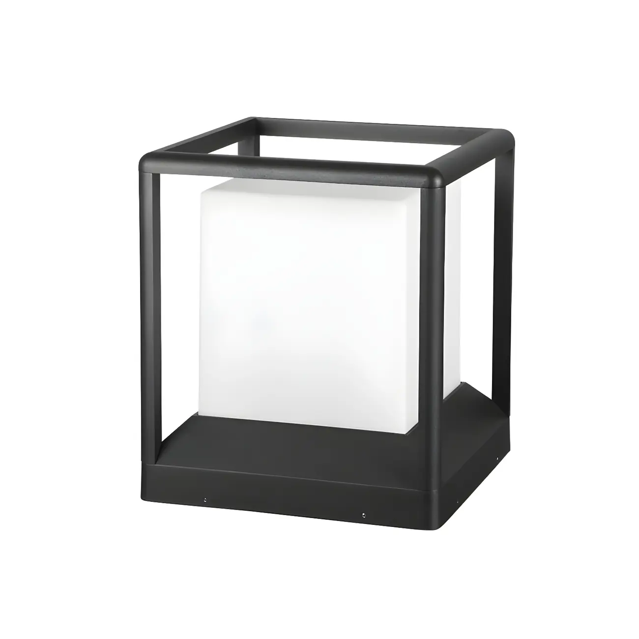 Outdoor Waterproof Metal Cube Post Cap Light Image - 10 | homeyfad