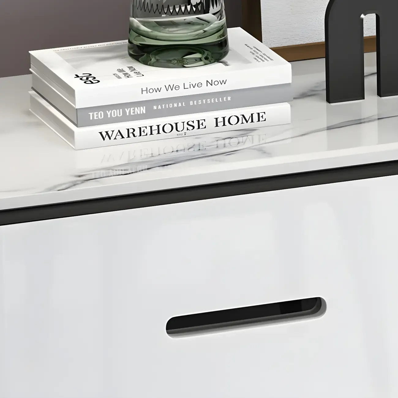 Elegant White Wooden Dresser & Chest with Drawers Image - 11