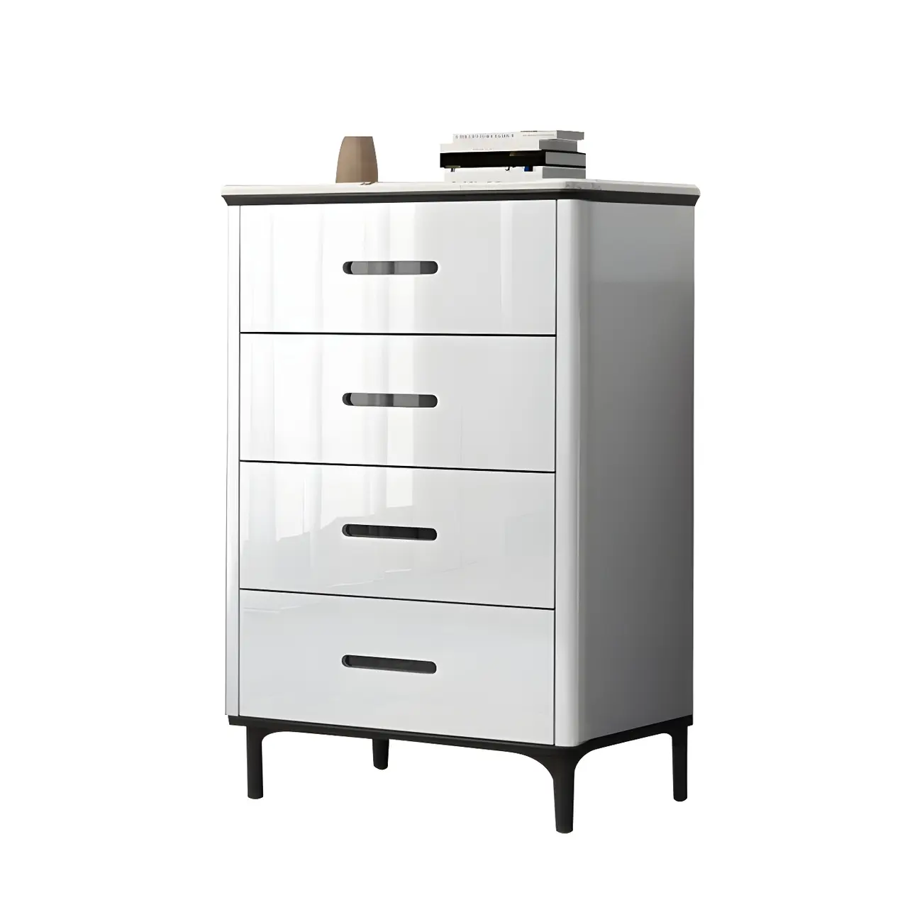 Elegant White Wooden Dresser & Chest with Drawers Image - 13 | homeyfad