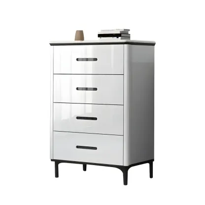 Elegant White Wooden Dresser & Chest with Drawers Image - 13