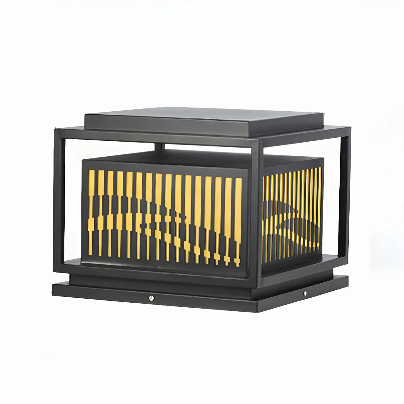  Waterproof Outdoor Wired Rectangular Post Cap Light Image - 2 | homeyfad