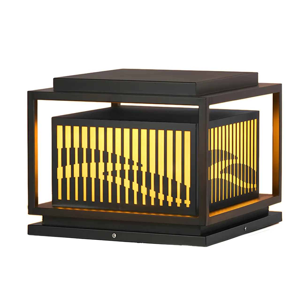  Waterproof Outdoor Wired Rectangular Post Cap Light Image - 6 | homeyfad