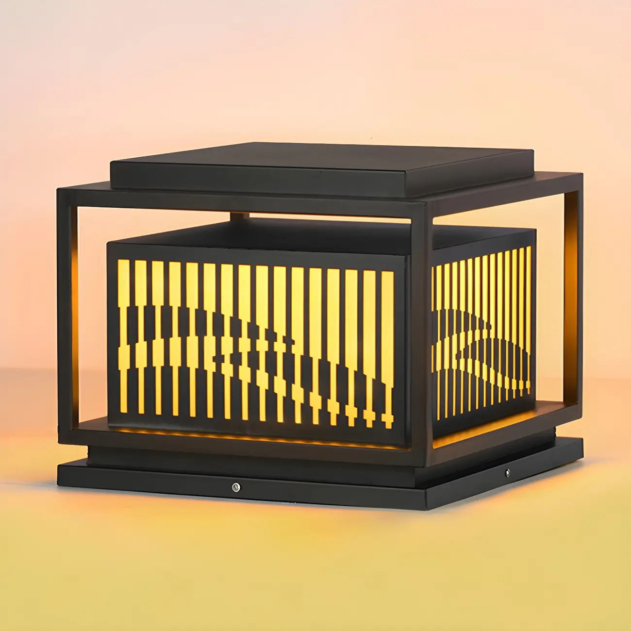  Waterproof Outdoor Wired Rectangular Post Cap Light Image - 7 | homeyfad