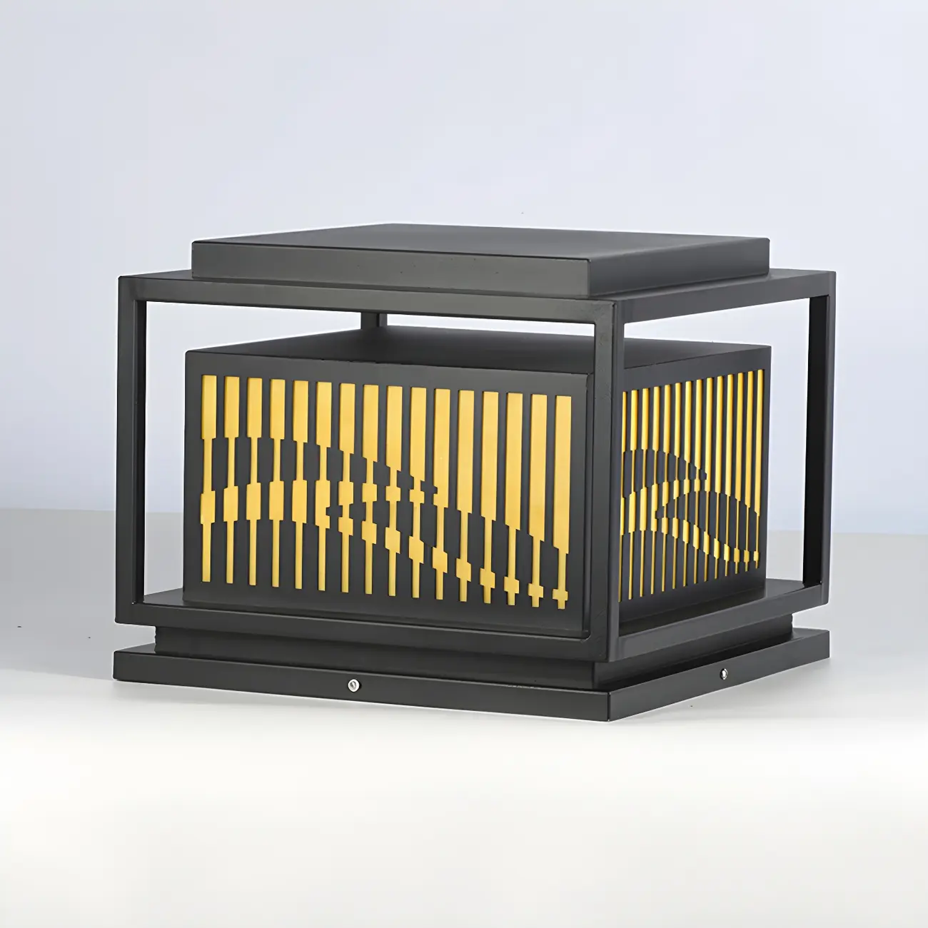  Waterproof Outdoor Wired Rectangular Post Cap Light Image - 8 | homeyfad