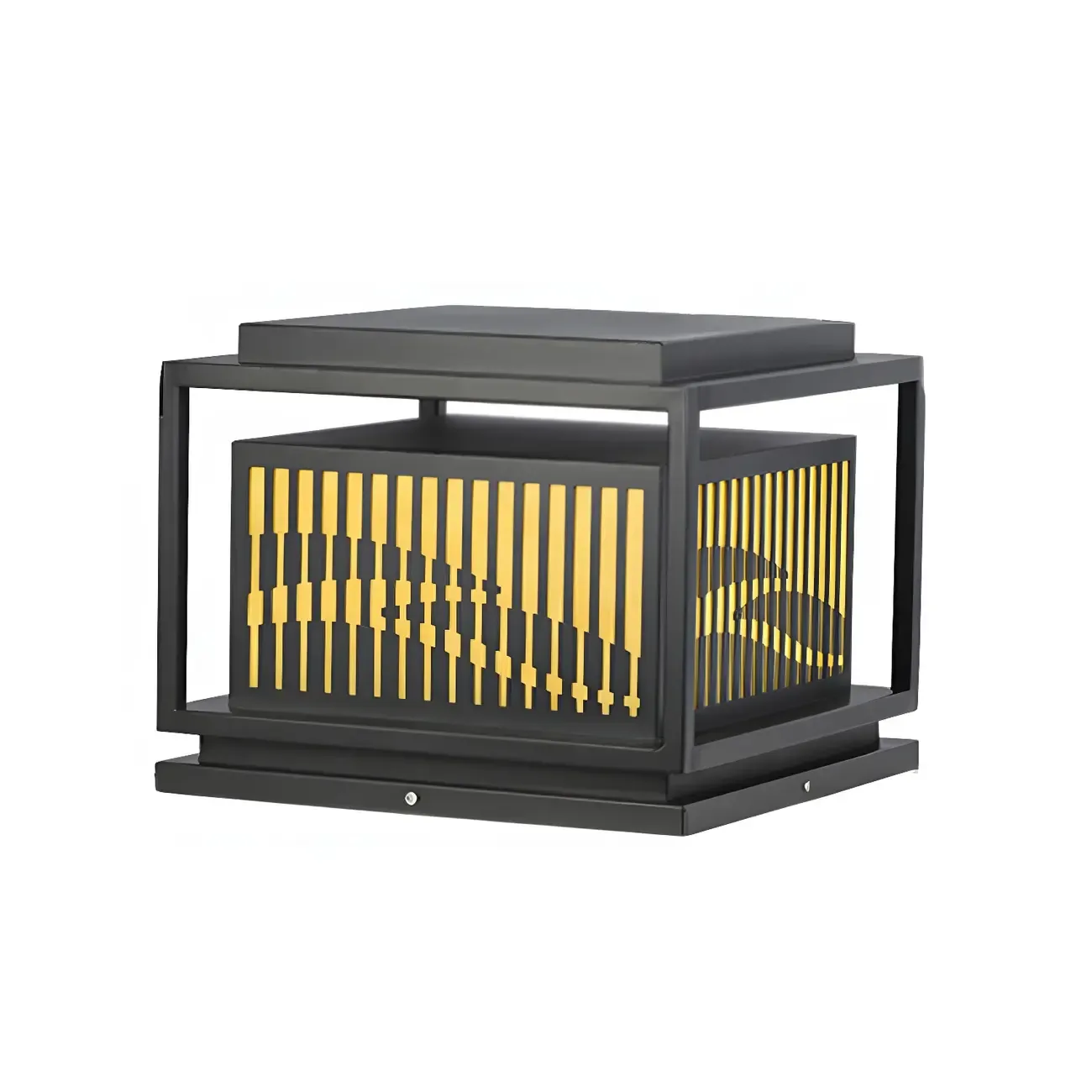  Waterproof Outdoor Wired Rectangular Post Cap Light Image - 9