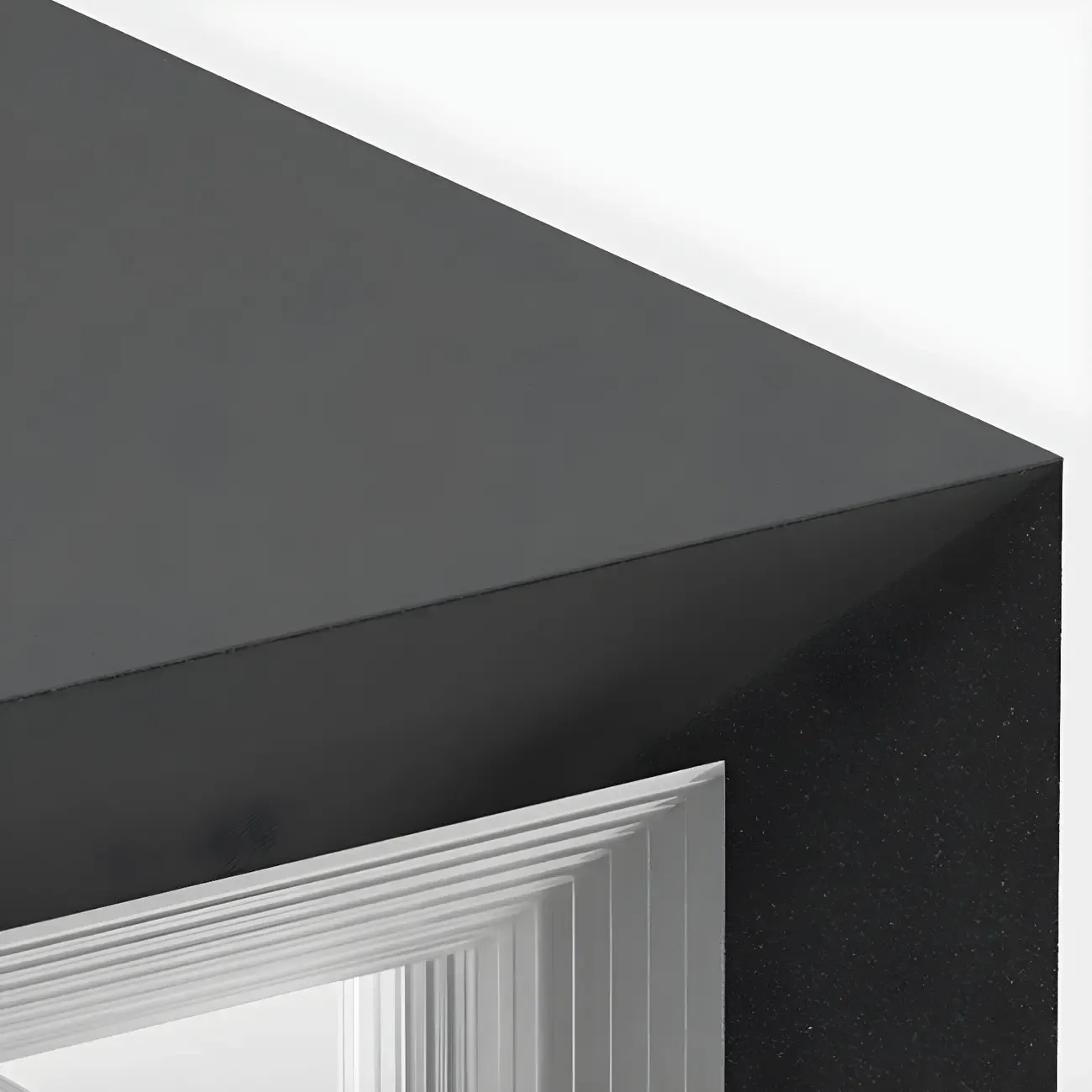 Modern Metal Black Geometric LED Post Cap Light Image - 16