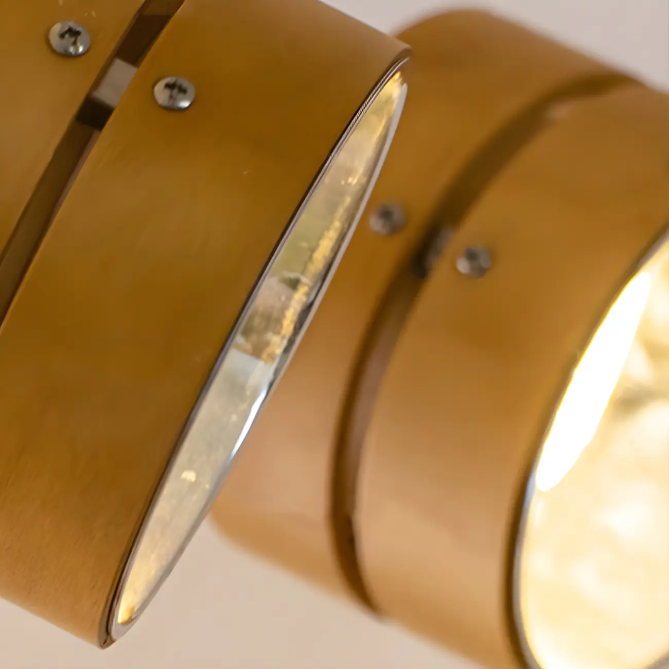 Modern LED Semi-Flush Wood Ceiling Light for Living Room Image - 4 | homeyfad