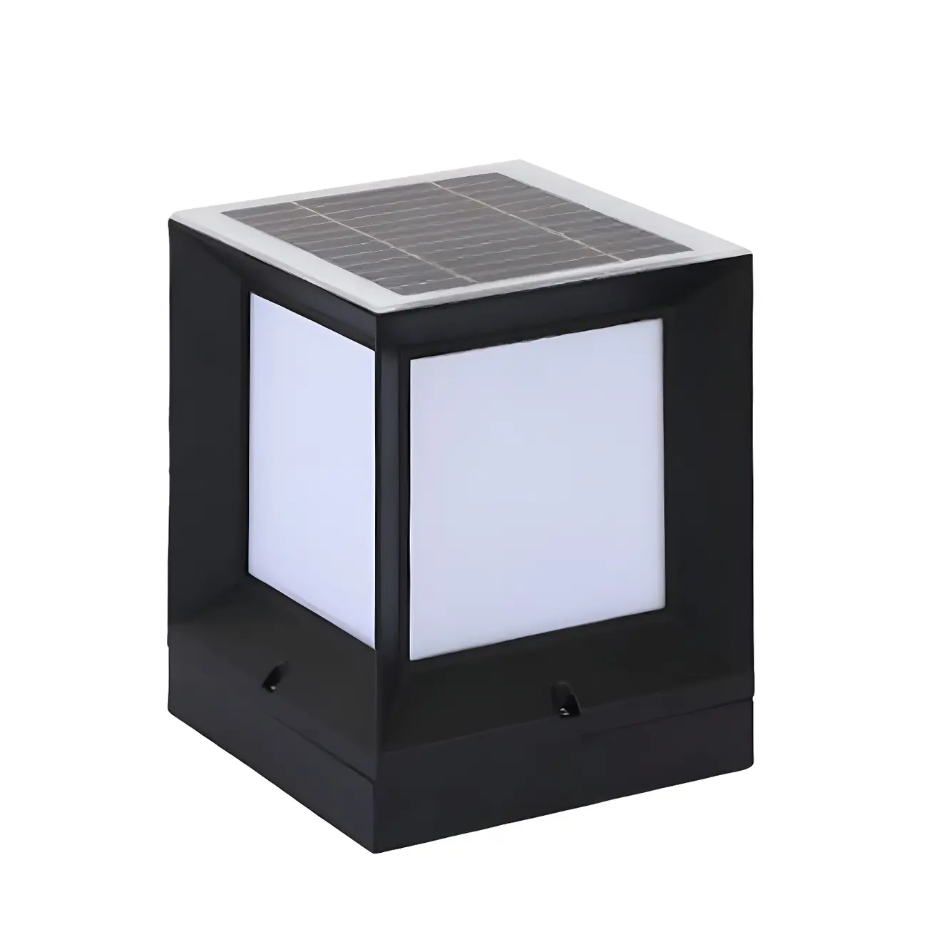 Solar Acrylic Black LED Post Cap Light Image - 8 | homeyfad