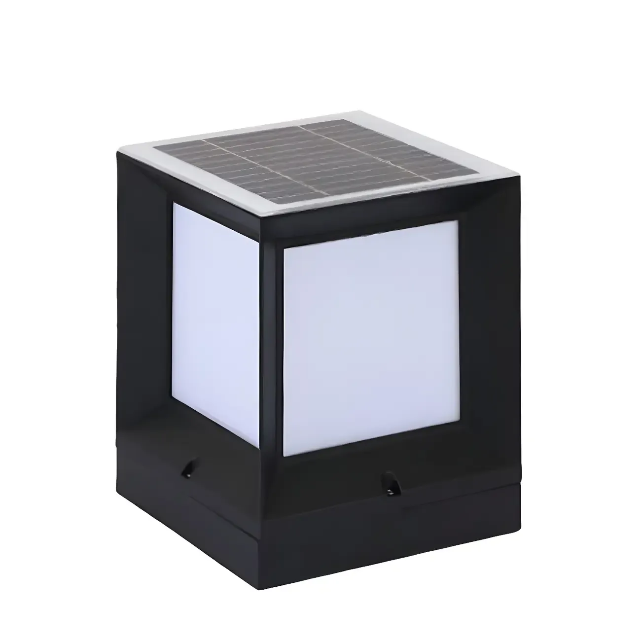 Solar Acrylic Black LED Post Cap Light Image - 8