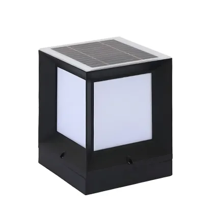 Solar Acrylic Black LED Post Cap Light Image - 8
