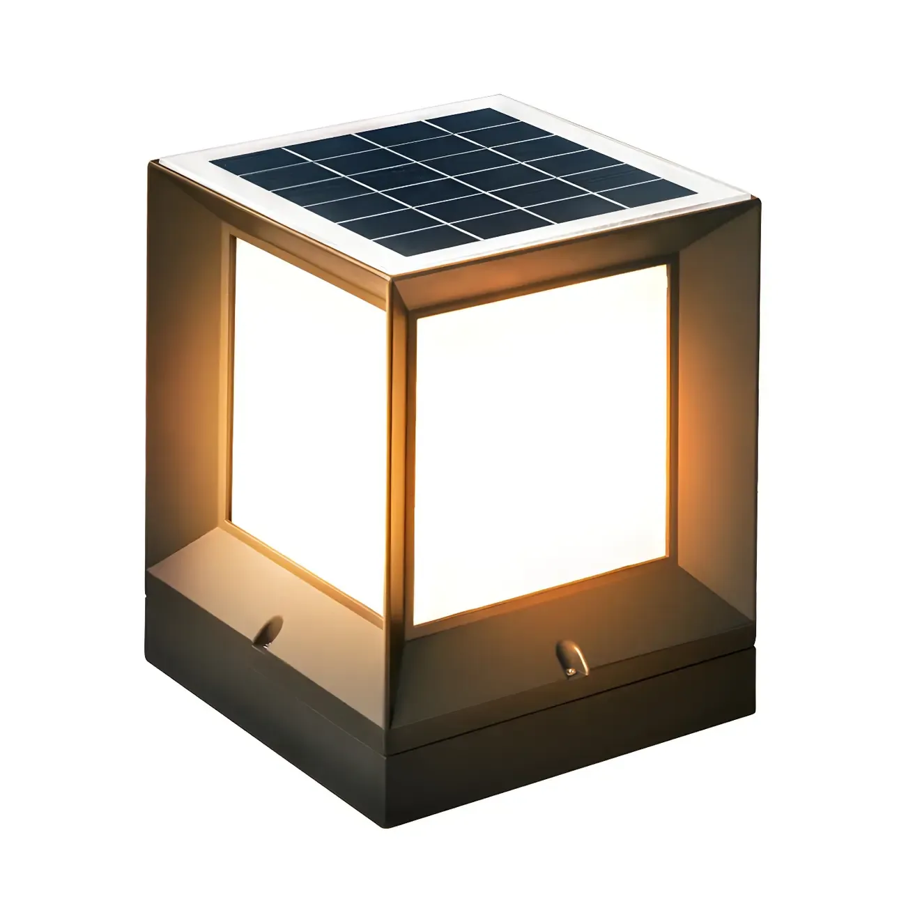 Solar Acrylic Black LED Post Cap Light Image - 9