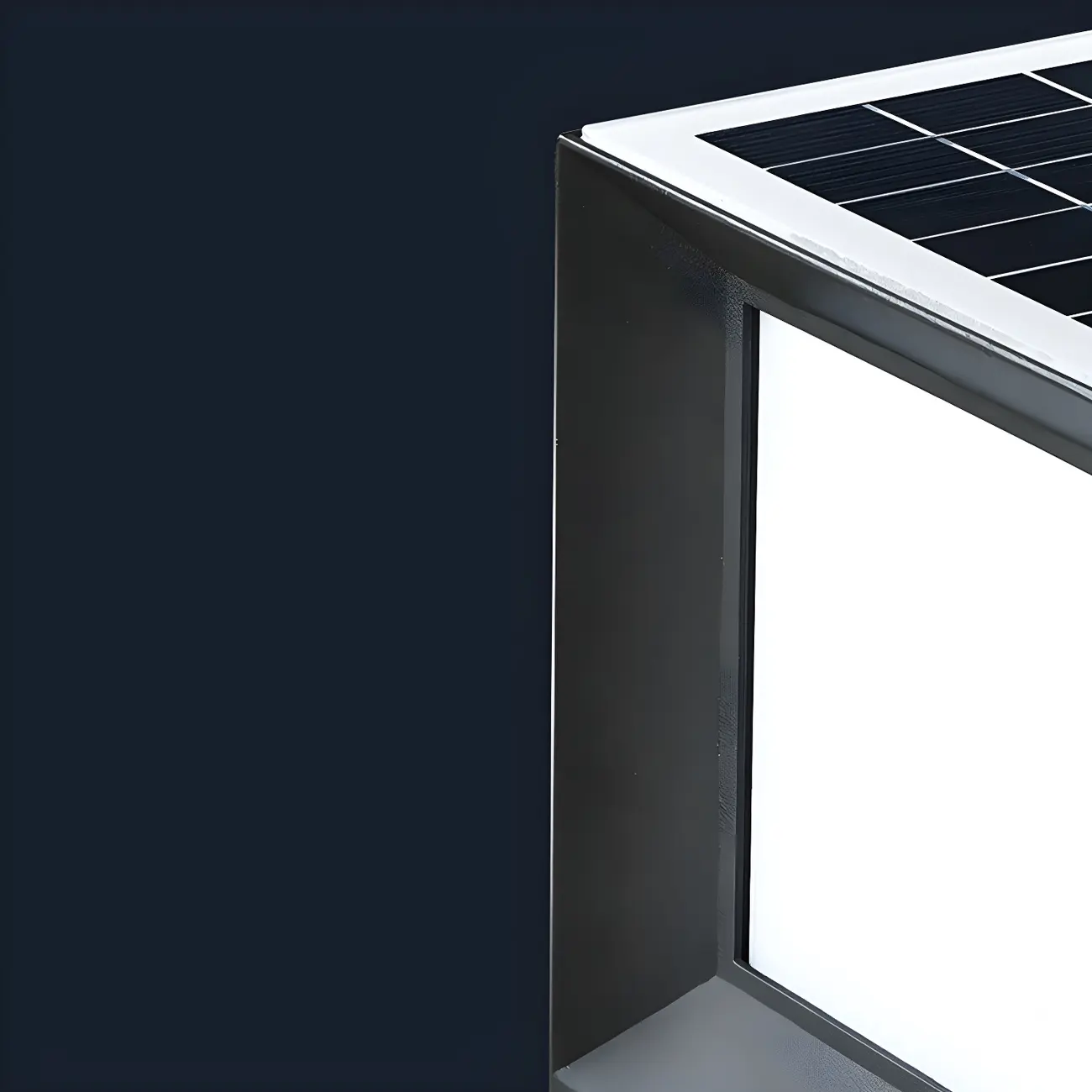 Solar Acrylic Black LED Post Cap Light Image - 11 | homeyfad