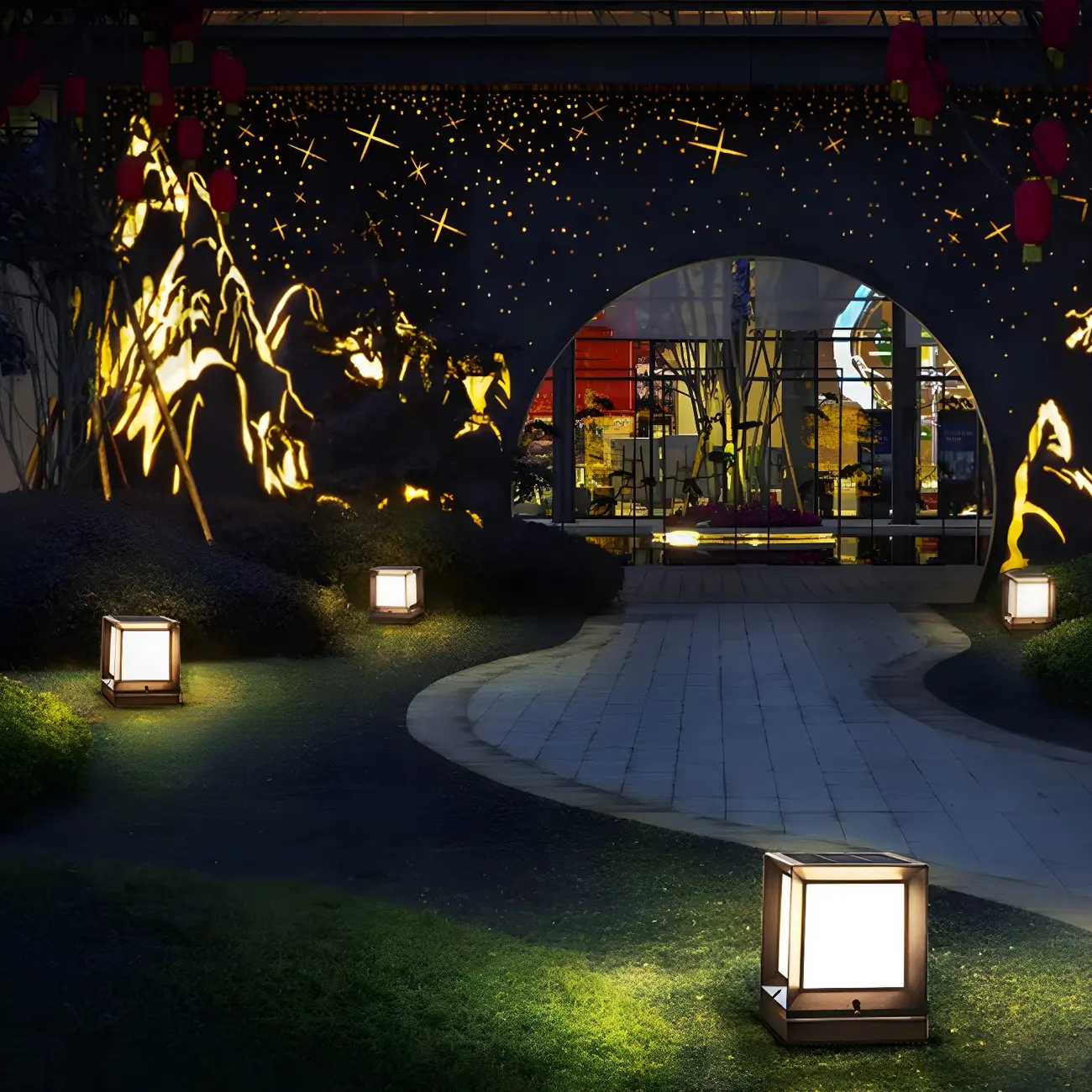 Solar Acrylic Black LED Post Cap Light Image - 6 | homeyfad