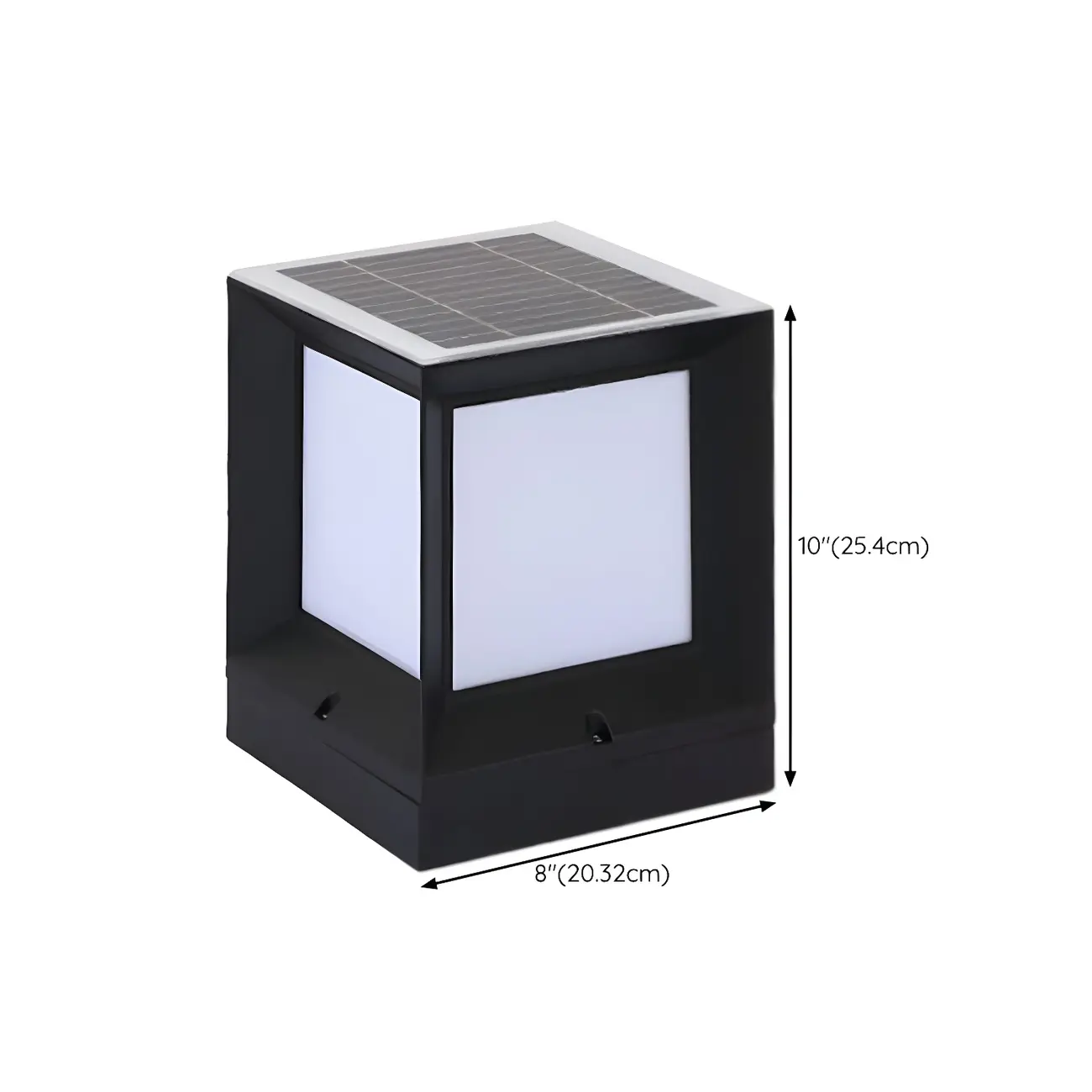 Solar Acrylic Black LED Post Cap Light Image - 17 | homeyfad