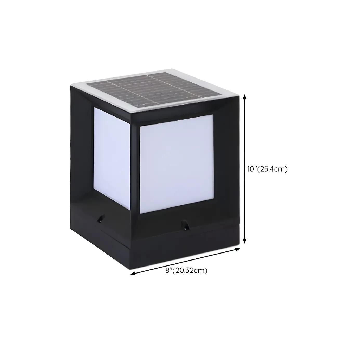 Solar Acrylic Black LED Post Cap Light Image - 17
