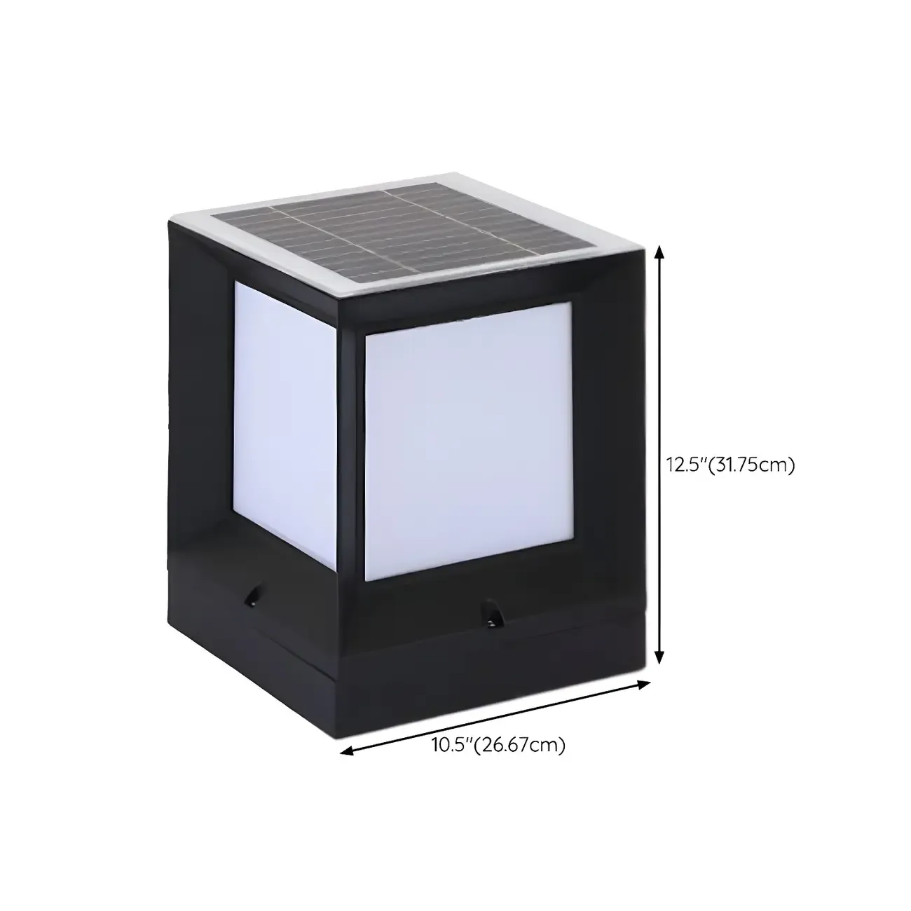 Solar Acrylic Black LED Post Cap Light Image - 18