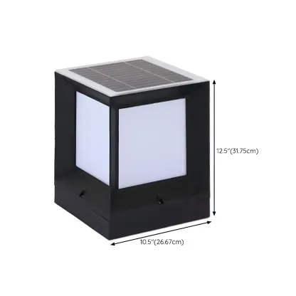 Solar Acrylic Black LED Post Cap Light Image - 18
