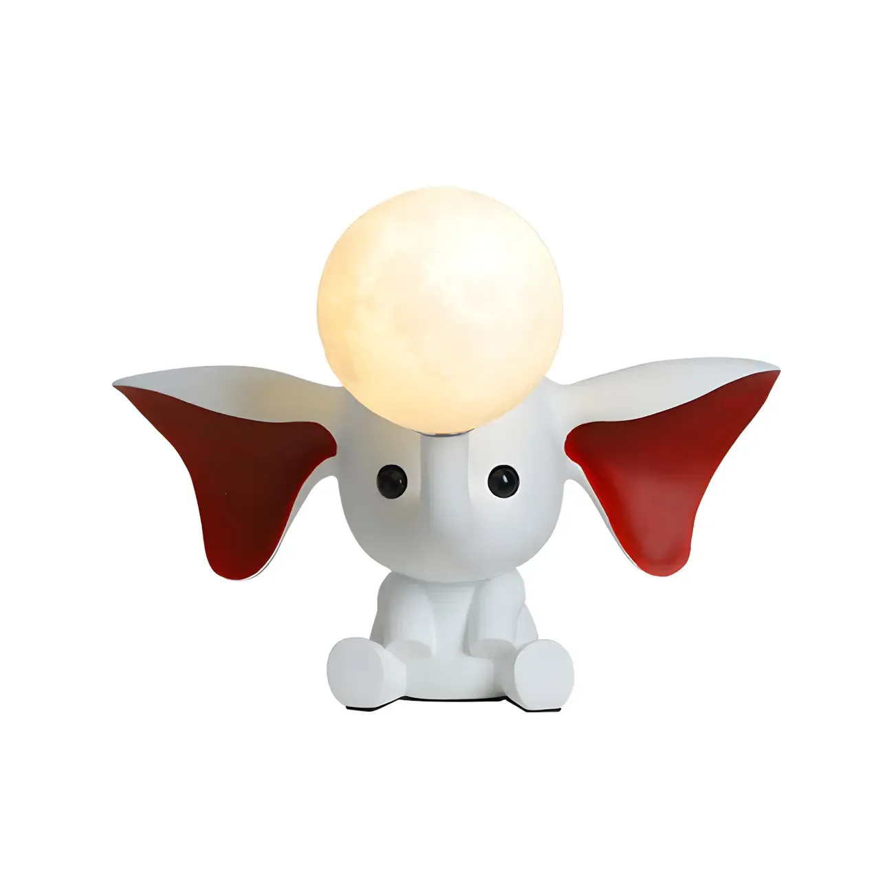 Cute Elephant Shape Resin Kids Lamp for Bedroom