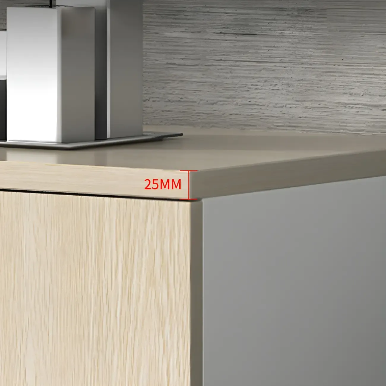 Glam Large Wooden Filing Cabinet with Lock for Office Storage Image - 11