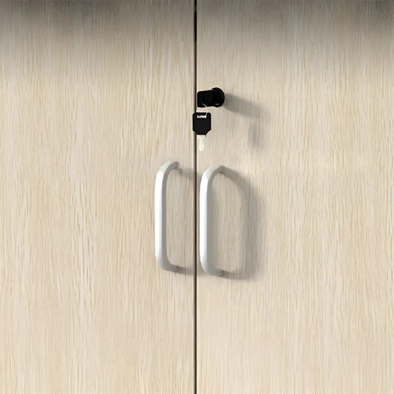 Glam Large Wooden Filing Cabinet with Lock for Office Storage Image - 14