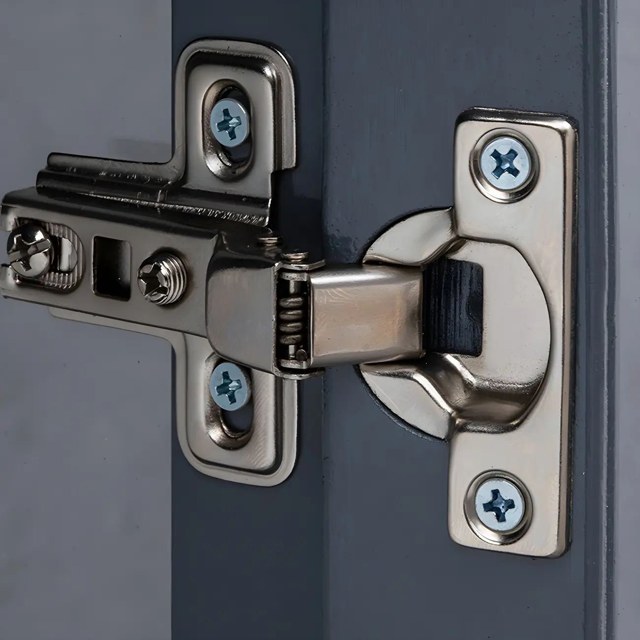 Grey Bamboo Shelf Display Cabinet Acrylic Door Image - 17 | homeyfad