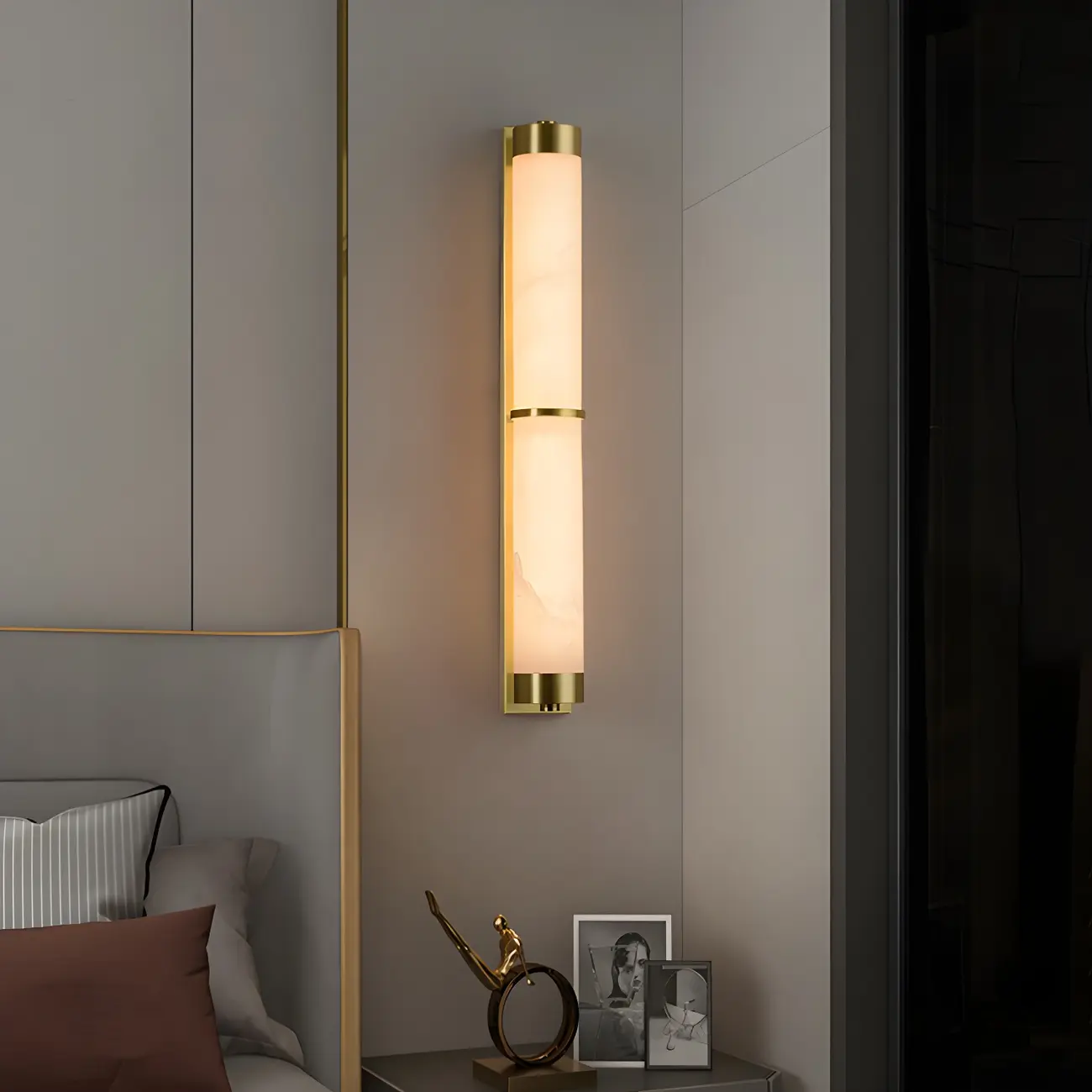 Modern Gold Metal Wall Light for Living Room Decor Image - 2 | homeyfad