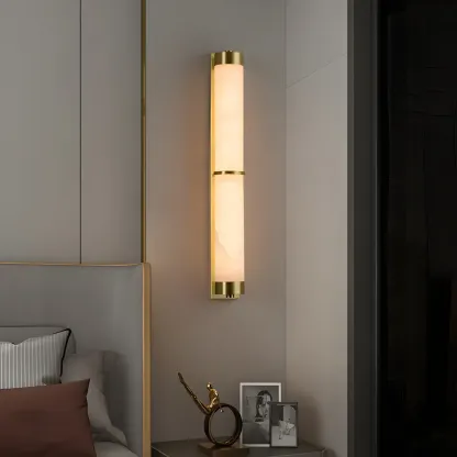 Modern Gold Metal Wall Light for Living Room Decor Image - 2
