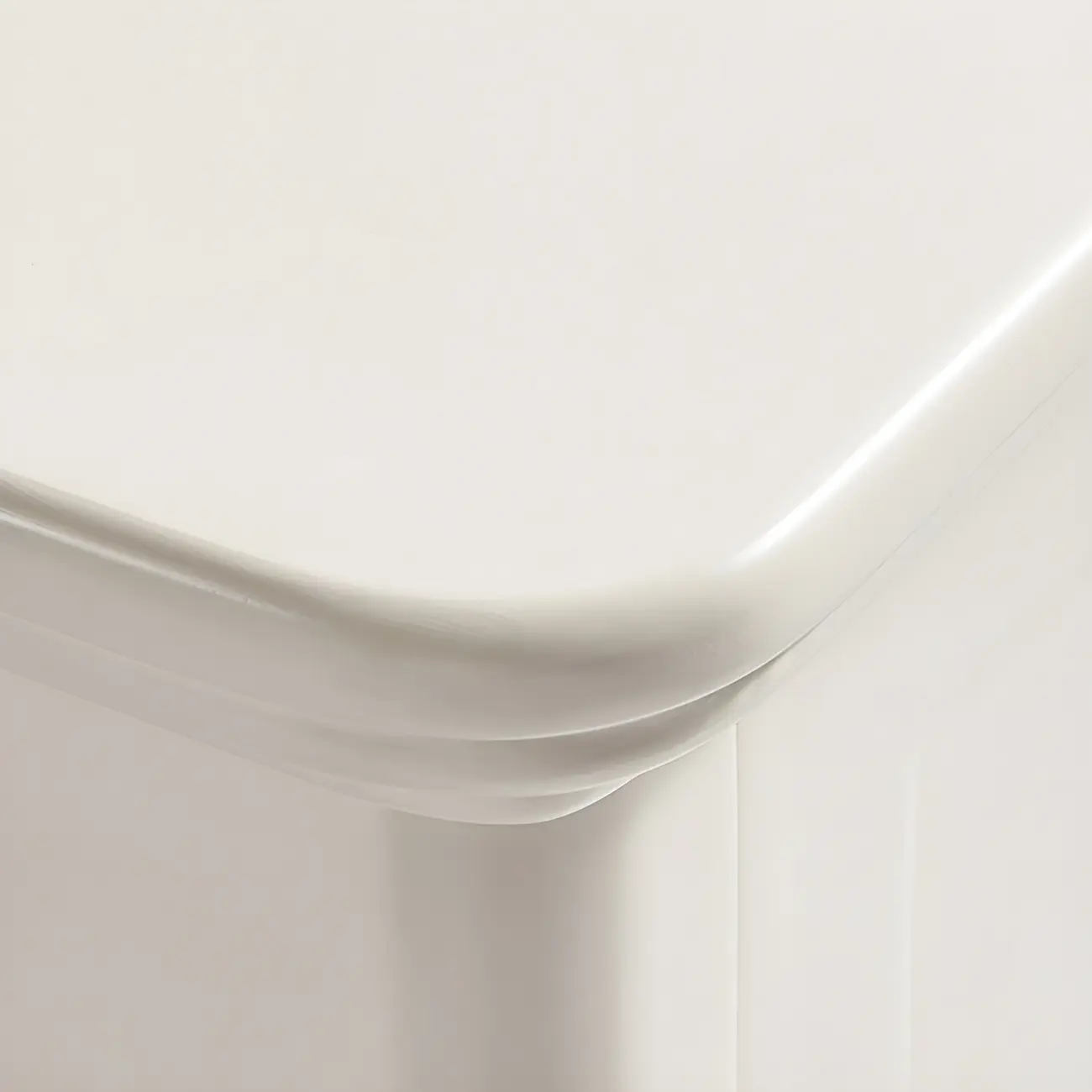 French 2-Layer White Wood Bedroom Nightstand Image - 11 | homeyfad