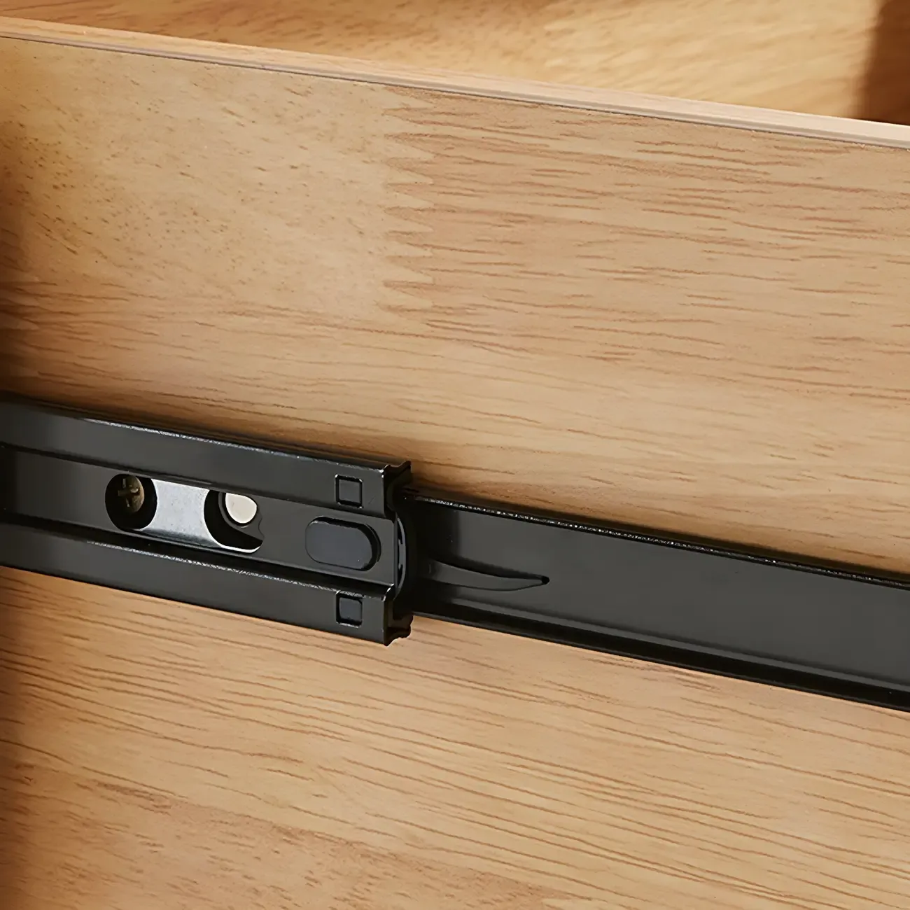 French 2-Layer White Wood Bedroom Nightstand Image - 7