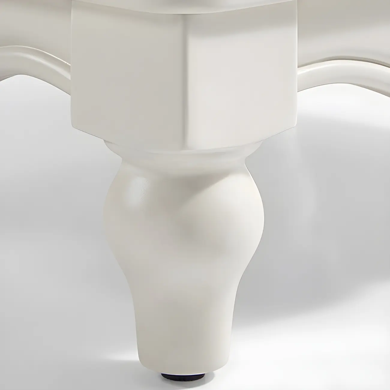 French 2-Layer White Wood Bedroom Nightstand Image - 12 | homeyfad