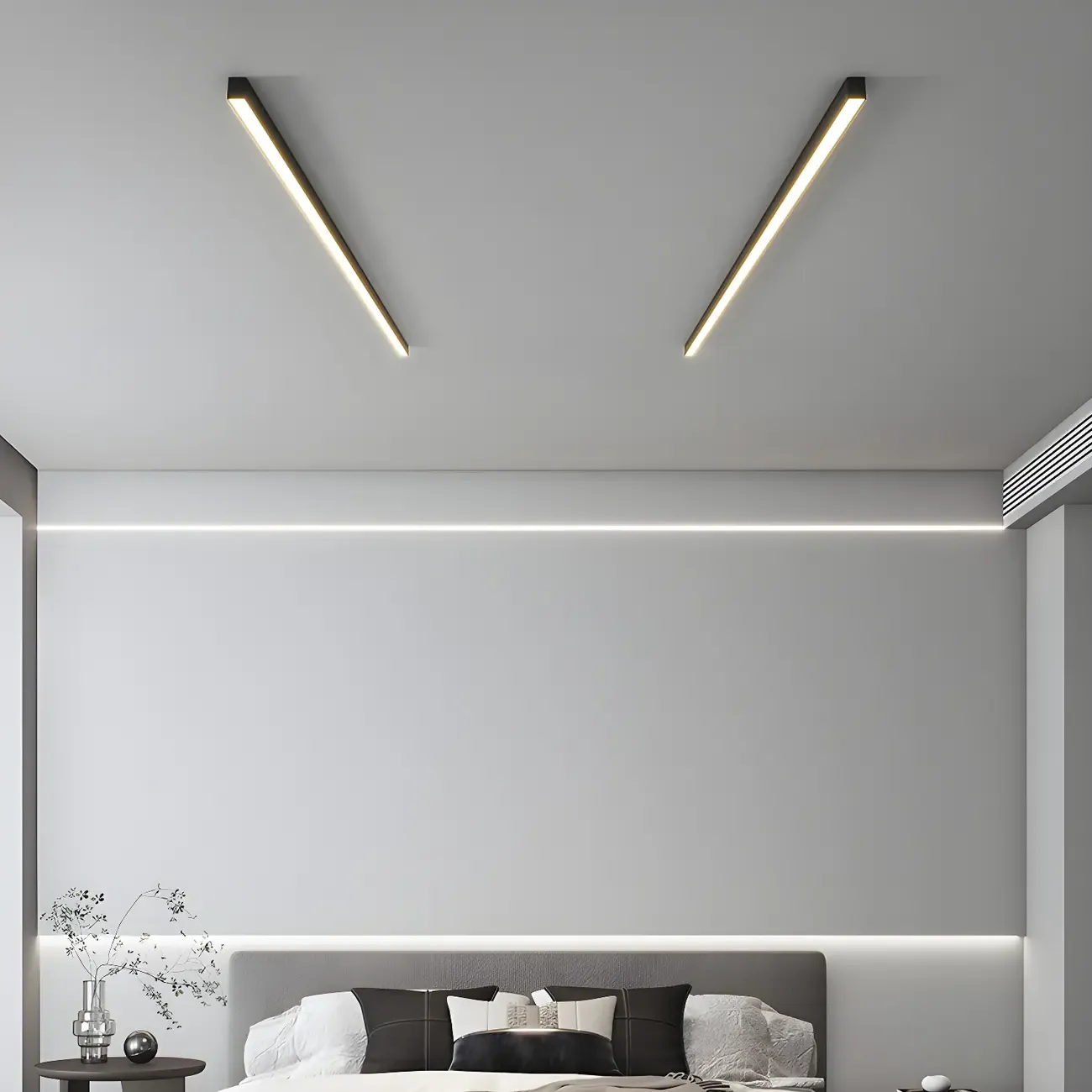 Modern Flush Mount LED Ceiling Light for Living Room Image - 2
