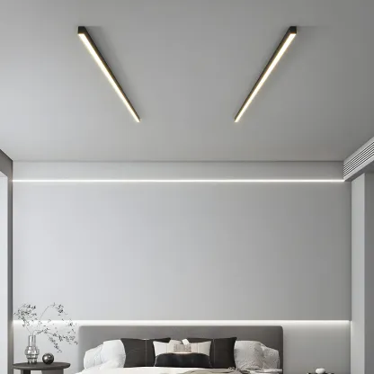 Modern Flush Mount LED Ceiling Light for Living Room Image - 2