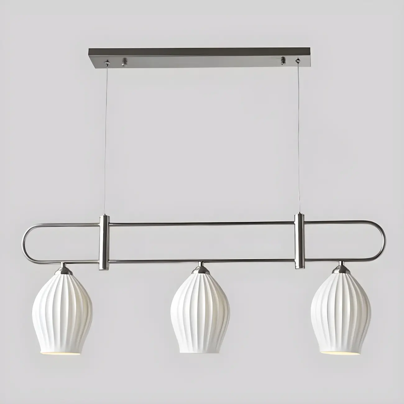 Simple Modern Ceramic Multi-Light Island Pendant Light Image - 3 | homeyfad