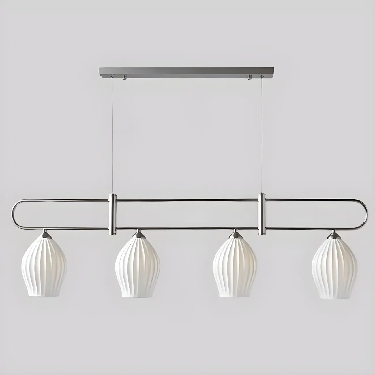 Simple Modern Ceramic Multi-Light Island Pendant Light Image - 4 | homeyfad