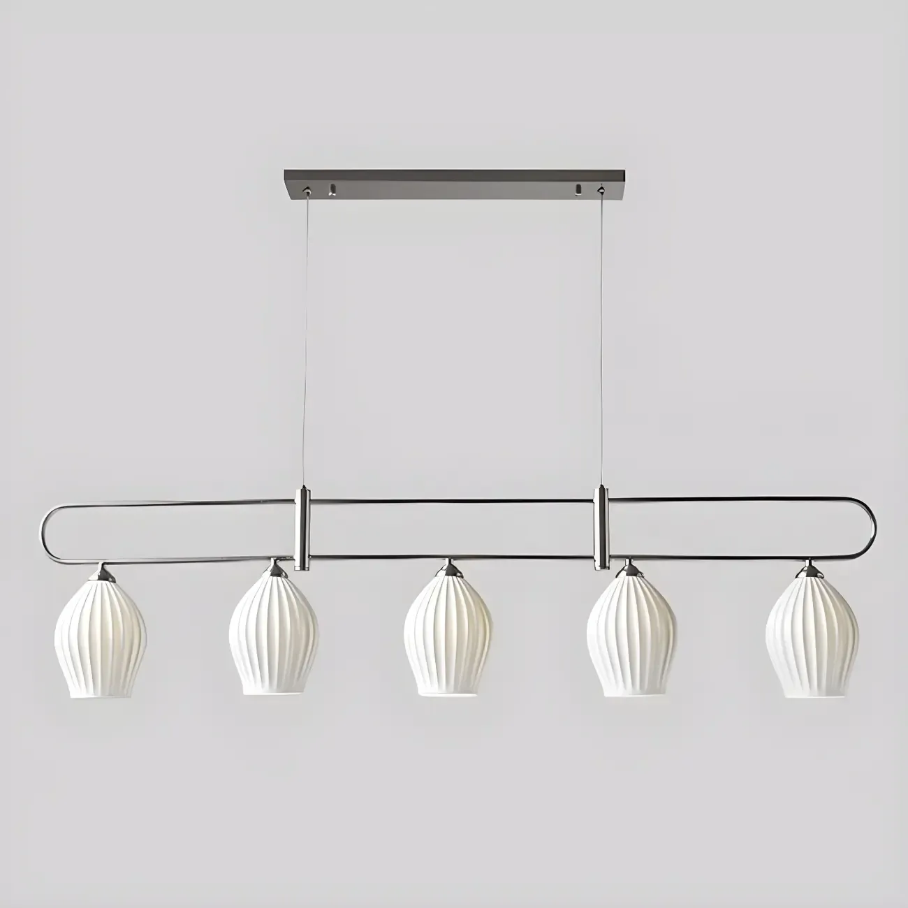 Simple Modern Ceramic Multi-Light Island Pendant Light Image - 6