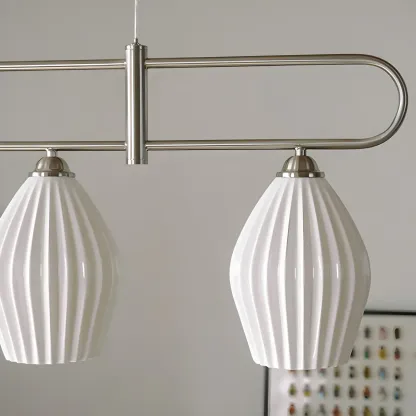 Simple Modern Ceramic Multi-Light Island Pendant Light Image - 8