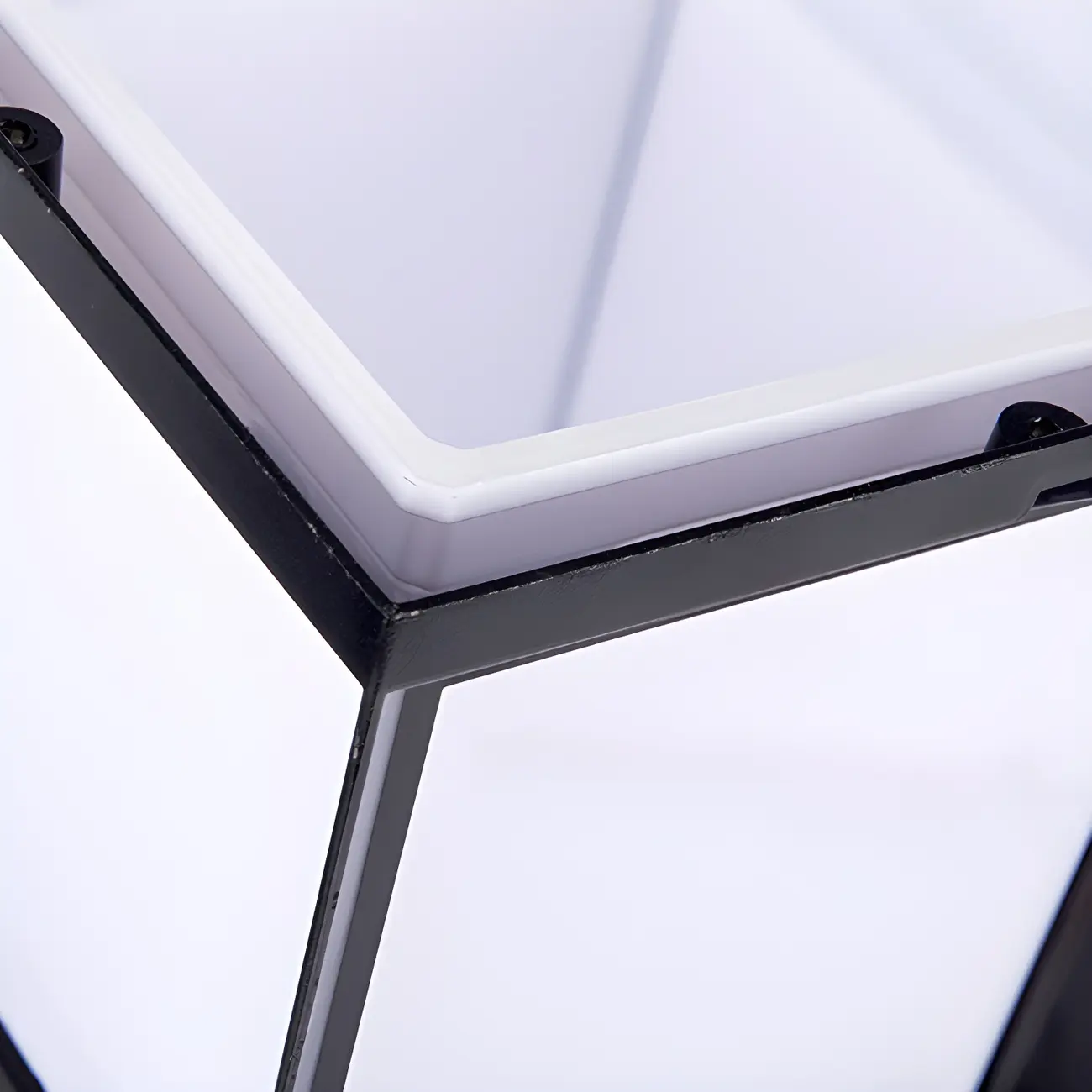  Waterproof Solar Black Metal Cube  Post Cap Light Image - 11 | homeyfad