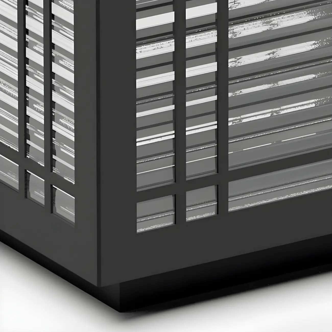 Solar Black Metal Glass Geometric Post Cap Light Image - 14 | homeyfad