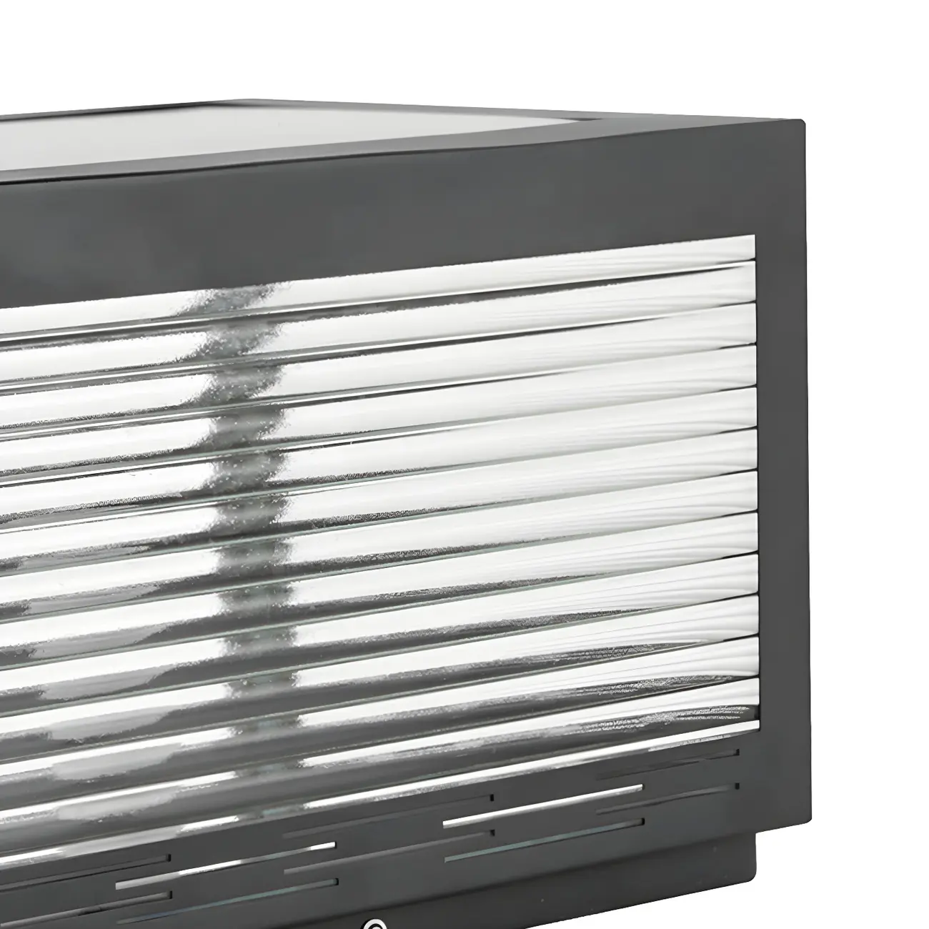 Simple Geometric Metal Glass Solar Post Cap Light Image - 9 | homeyfad