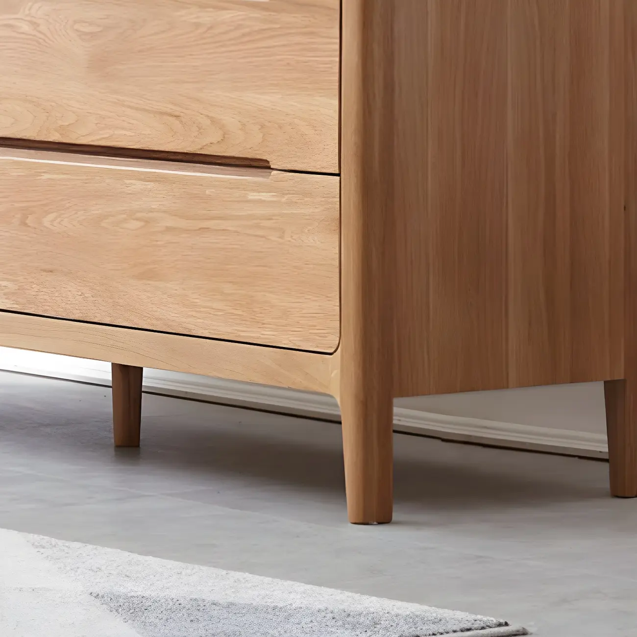 Traditional Natural Solid Wooden Double Dressers with Drawers Image - 8 | homeyfad