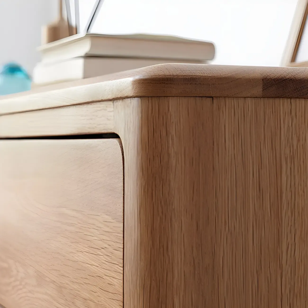 Traditional Natural Solid Wooden Double Dressers with Drawers Image - 12