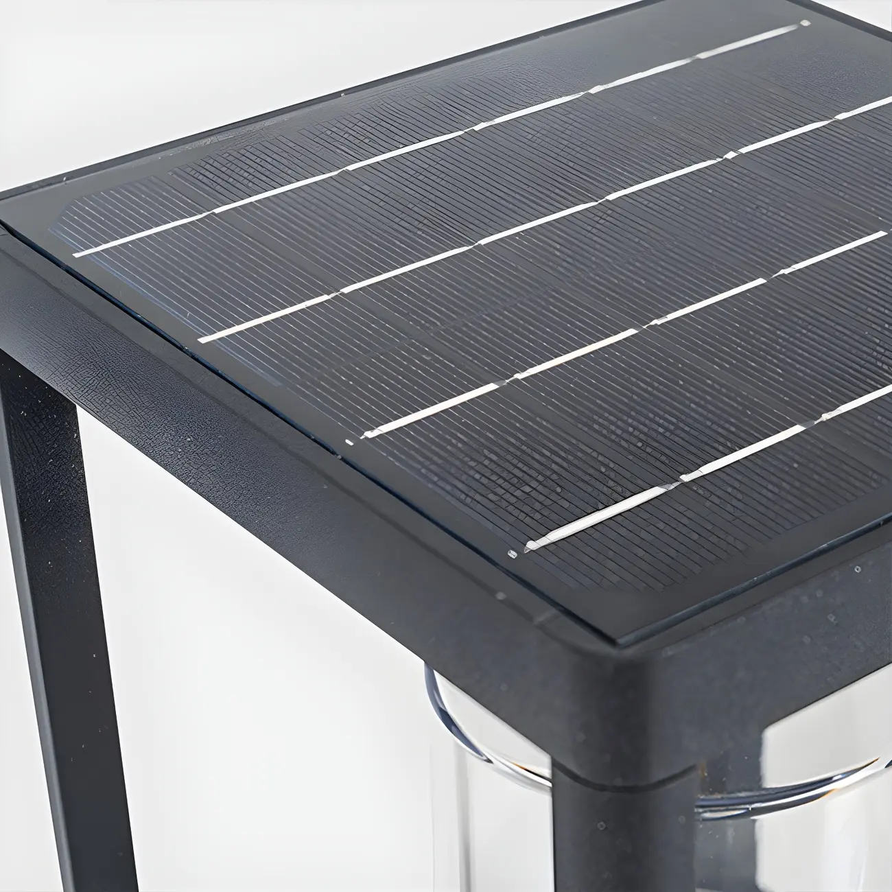 Solar Black Metal Vertical Post Cap Light Image - 9 | homeyfad